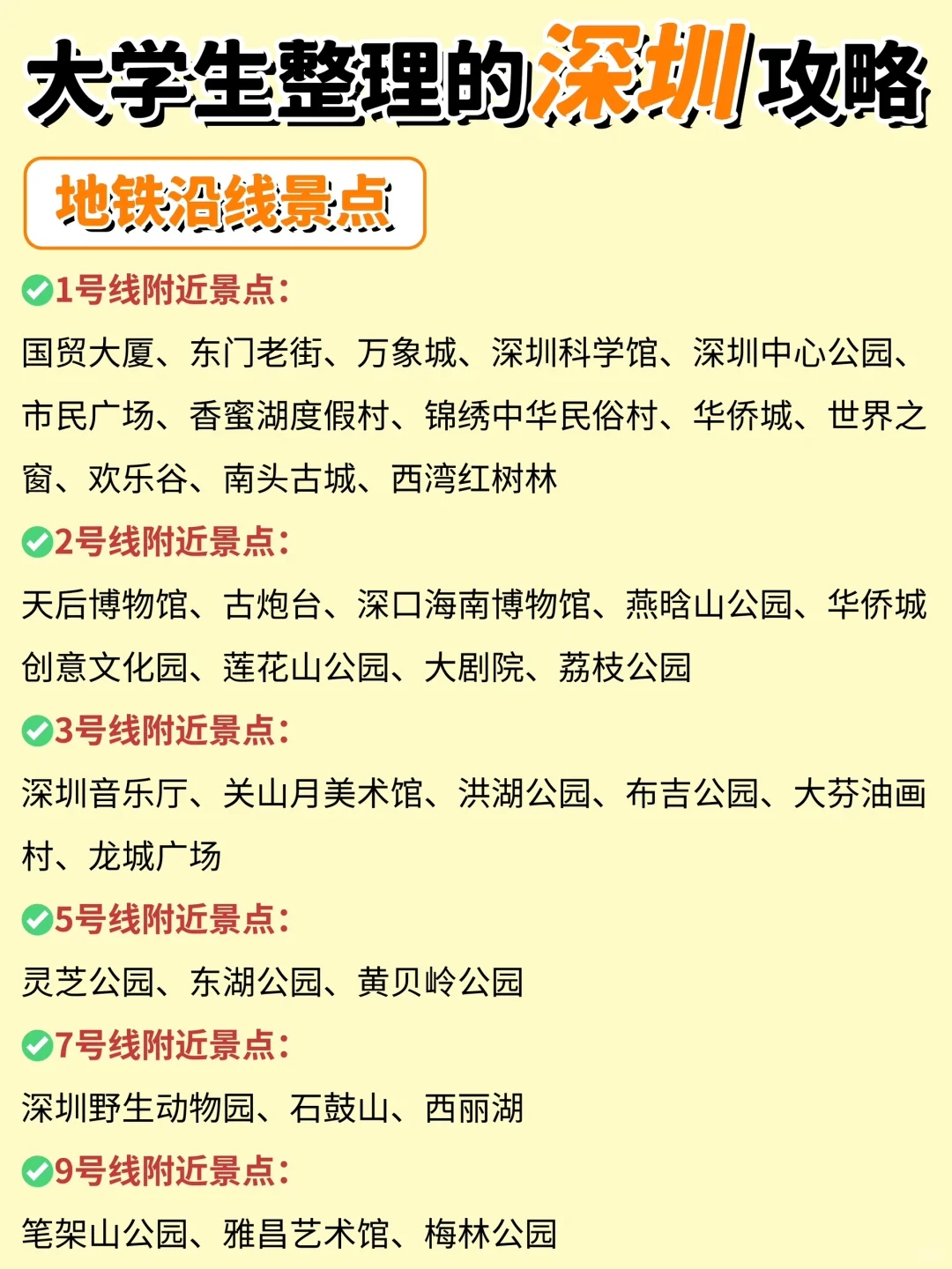 深圳三日游最佳攻略路线图-深圳旅游攻略景点推荐亲子游