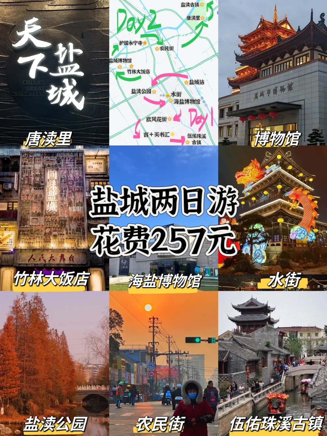 盐城旅游攻略二日游最佳路线-盐城旅游景点大全排名